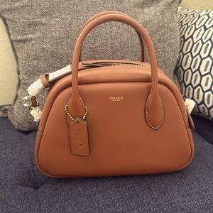 Coach Bowling Bag - saddle brown